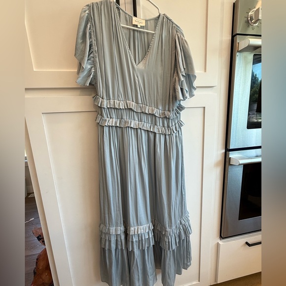 Bohme Light Blue Maxi Dress - Picture 1 of 4